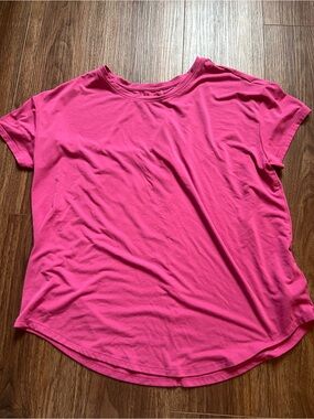 Athleta Hot Pink With Ease Tee M